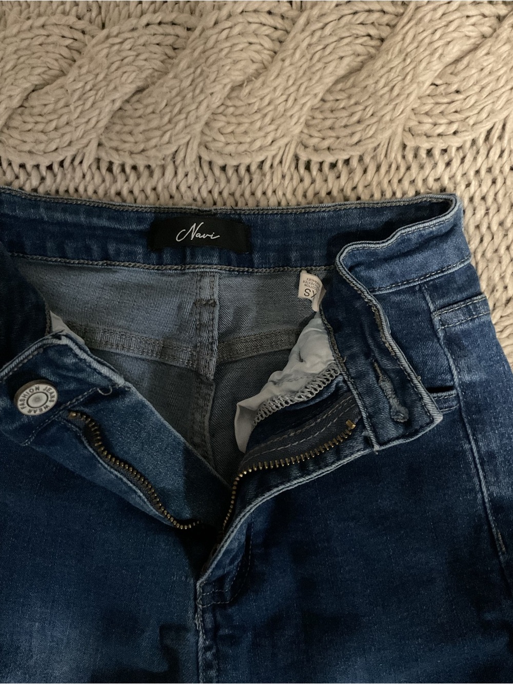 NVGTN NAVI High Rise Skinny Jeans XS Dark Wash Stretch Denim